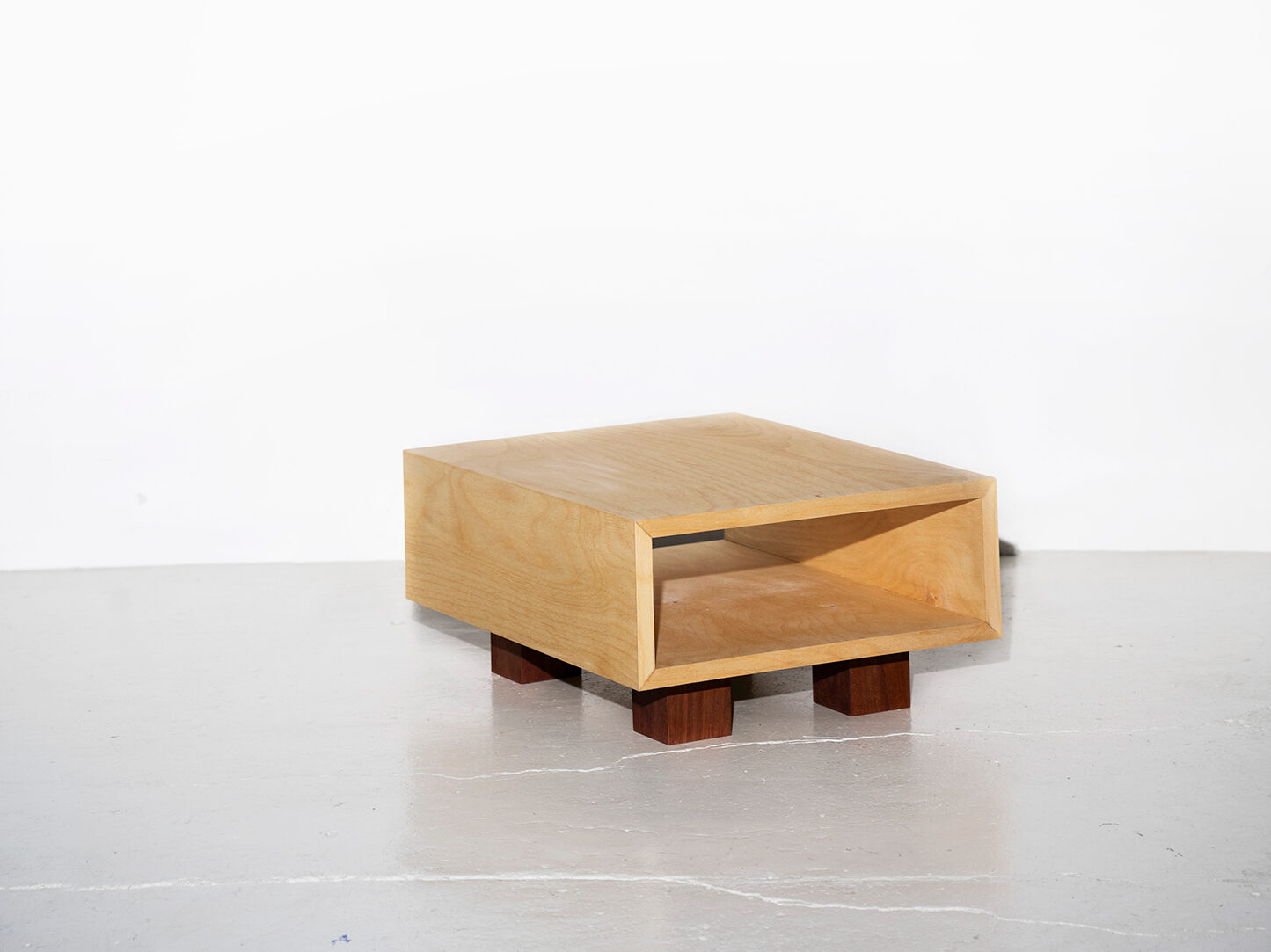 object design - Studio Gerritsen-Bart funky design cabinet with hardwood legs - Four Legged Cabinet small