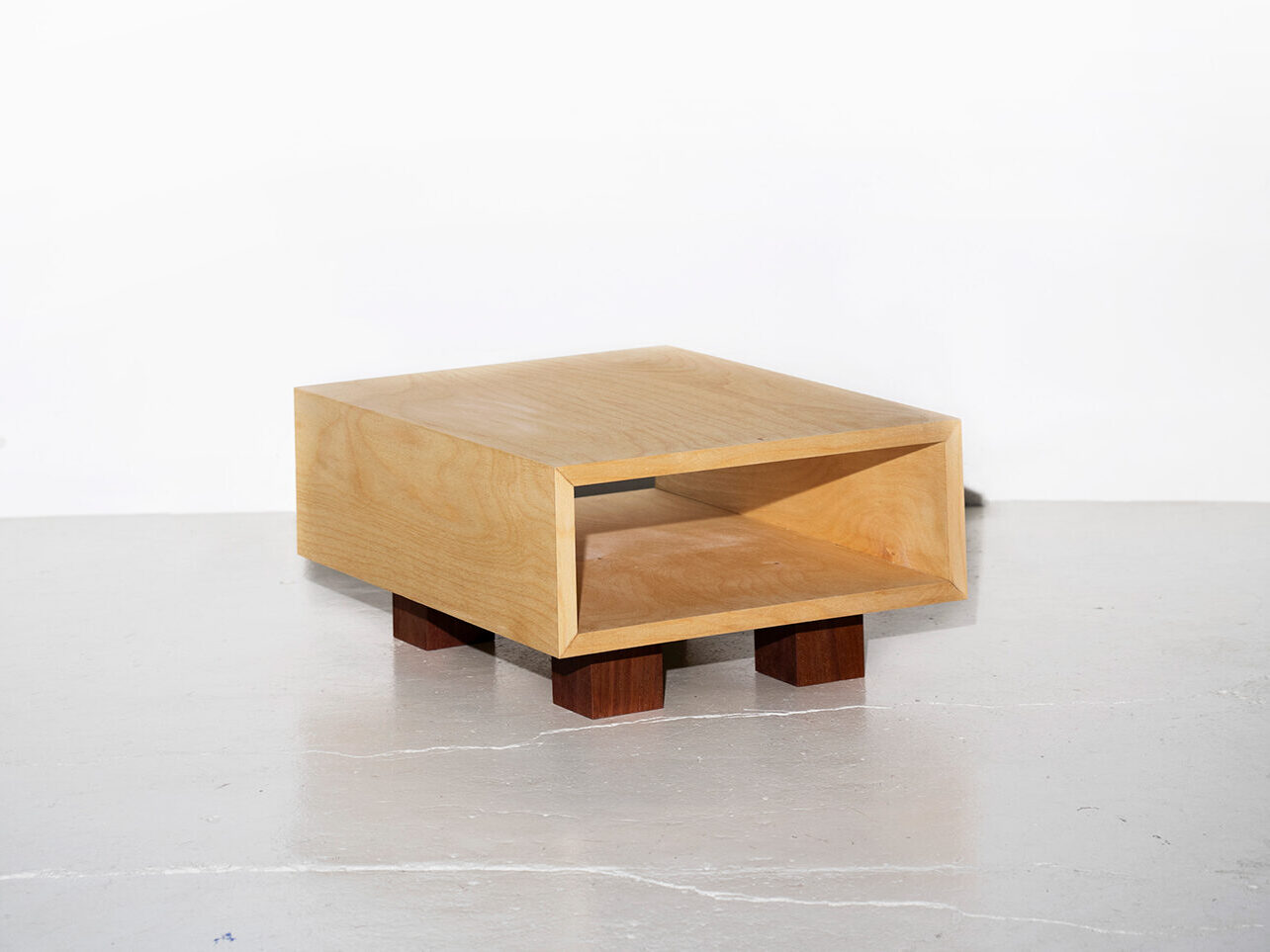 object design - Studio Gerritsen-Bart funky design cabinet with hardwood legs - Four Legged Cabinet small